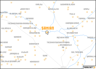 map of Sāmīān