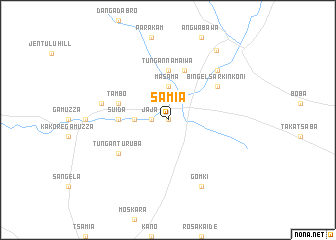 map of Samia