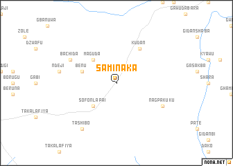 map of Saminaka
