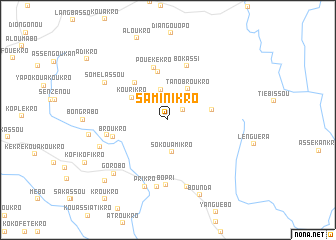 map of Saminikro