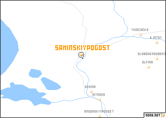 map of Saminskiy Pogost