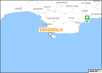 map of Samiopoúla