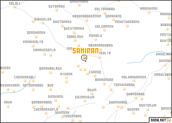 map of Samīrān