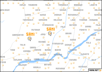 map of Sami