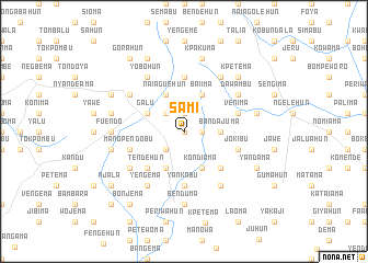 map of Sami