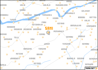 map of Sami