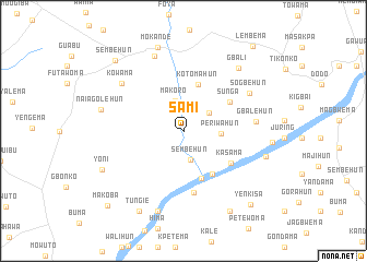 map of Sami