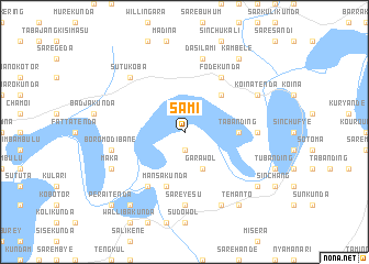 map of Sami