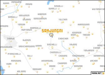 map of Samjung-ni