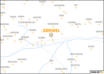 map of Sām Khel