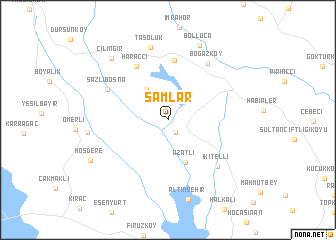 map of Şamlar