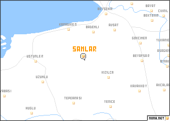 map of Şamlar