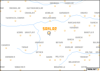 map of Şamlar