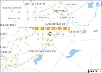 map of Sammākīn ash Sharq