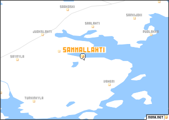 map of Sammallahti