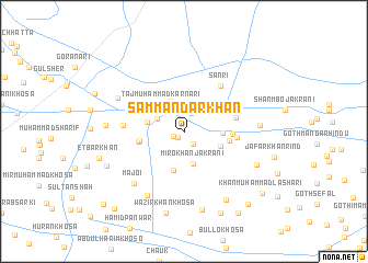 map of Sammandar Khān