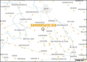 map of Sammardénchia