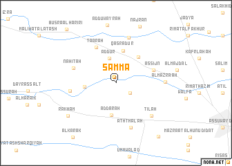 map of Şammāʼ