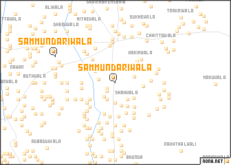 map of Sammundariwāla