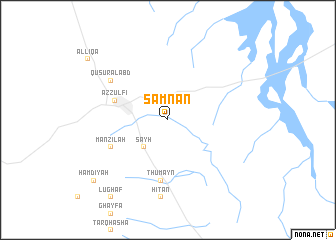 map of Samnān