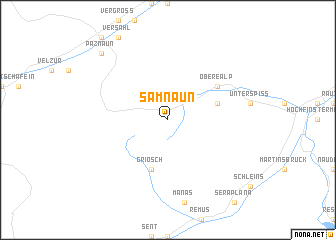 map of Samnaun