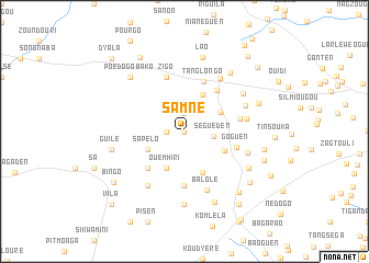 map of Samné