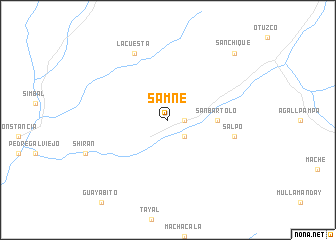 map of Samne