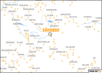 map of Samobor