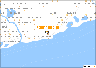 map of Samodagama