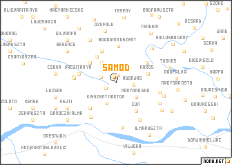 map of Sámod