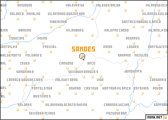 map of Samões