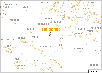 map of Samograd