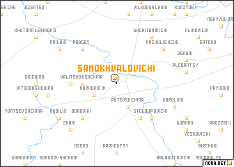 map of Samokhvalovichi