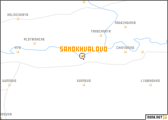 map of Samokhvalovo