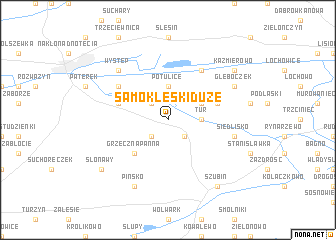 map of Samoklęski Duże