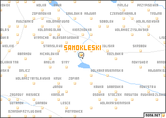 map of Samoklęski