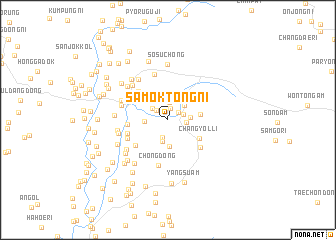 map of Samŏktong-ni