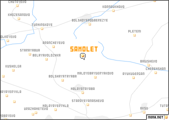 map of (( Samolët ))
