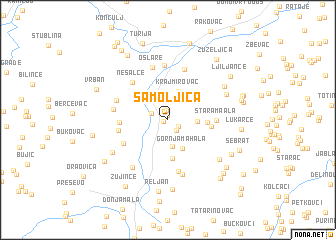 map of Samoljica