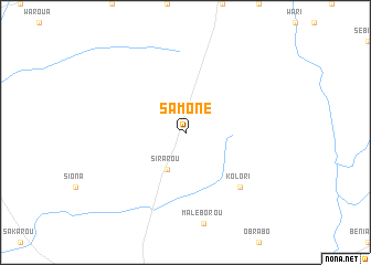map of Samoné