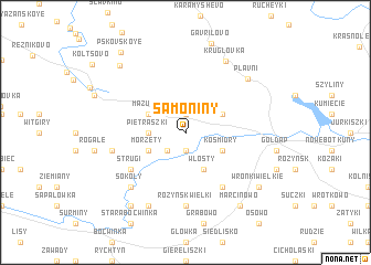 map of Samoniny