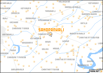 map of Samorānwāli