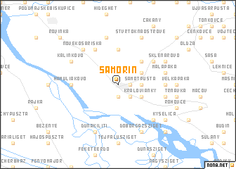 map of Šamorín