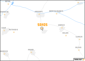 map of Samoš