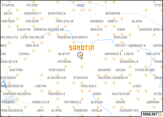 map of Samotín