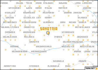 map of Samotnia