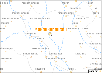 map of Samoukadougou