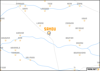 map of Samou