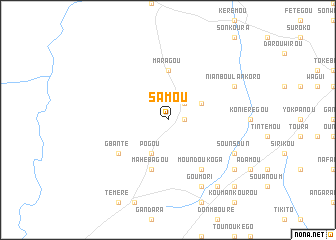 map of Samou