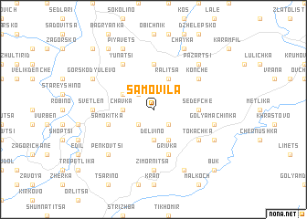 map of Samovila